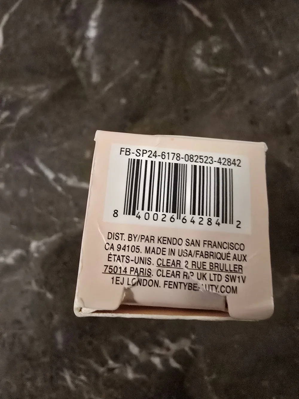 Fenty Beauty sheer pink
